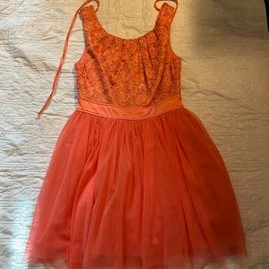 Coral/Peach Tutu Dress